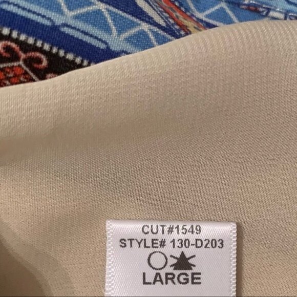 Gibson Latimer Women's Geometric Tunic Dress Size Large‎ - Picture 15 of 16